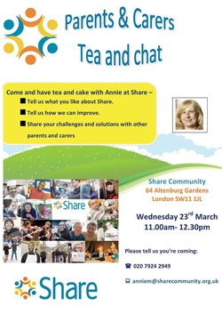 Carer Group Tea and Chat