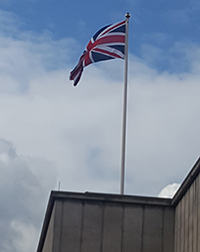 Flag on magistrates court