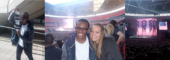 Jordan and Karen at the Beyoncé Concert