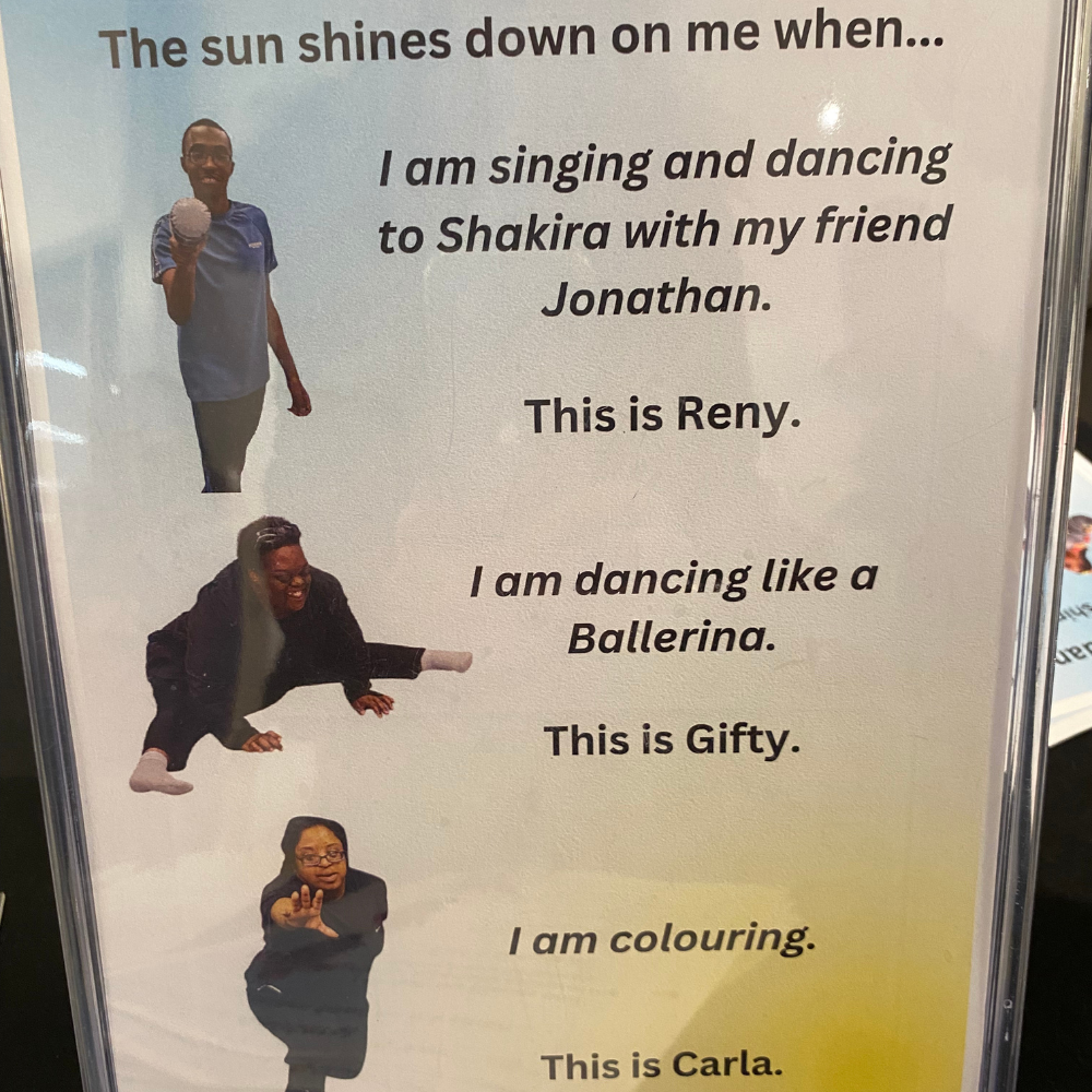Leaflet showing profiles of each dancer