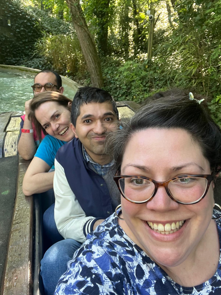 Enjoying the rides at Chessington World of Adventures