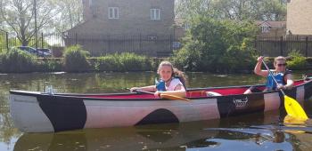 Jodie canoeing
