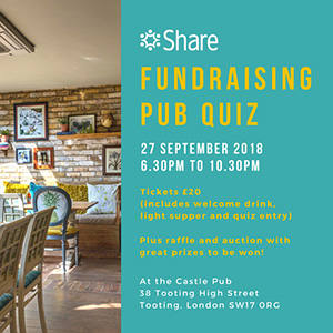 Share Community Fundraising Pub Quiz
