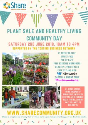 Plant Sale and healthy living community day 2018