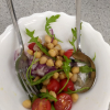 healthy chickpea lunch