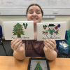 Cally with her xmas designs